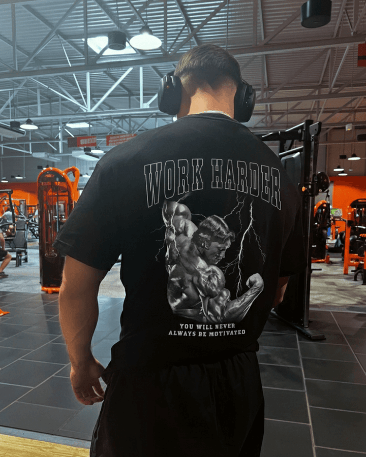Work harder (Backprint) Oversize Blast