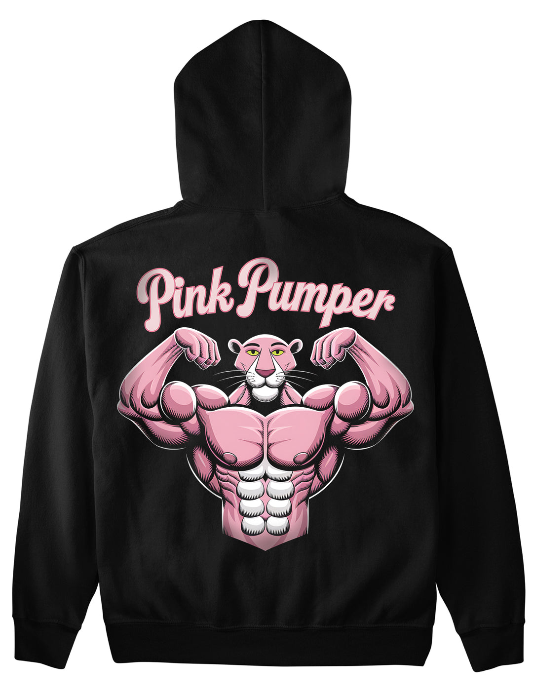 Felpa con cappuccio rosa Pumper (stampa sul retro).
