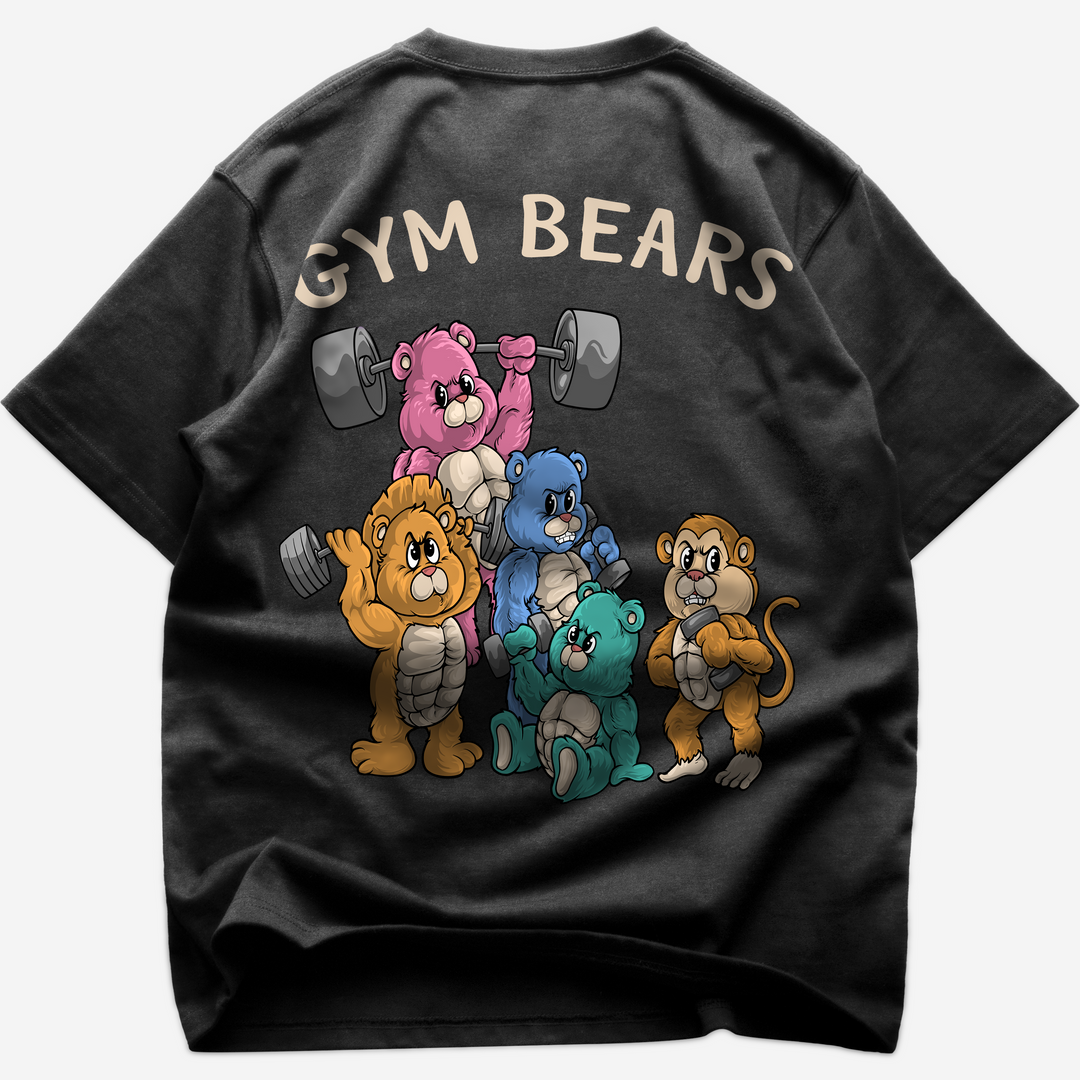 Gym Bears (Backprint) Oversized Shirt