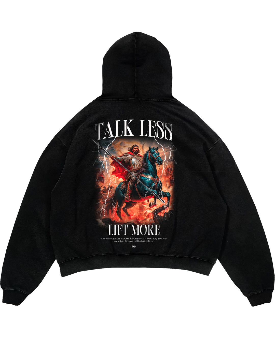 Talk less Oversized (Backprint) Hoodie