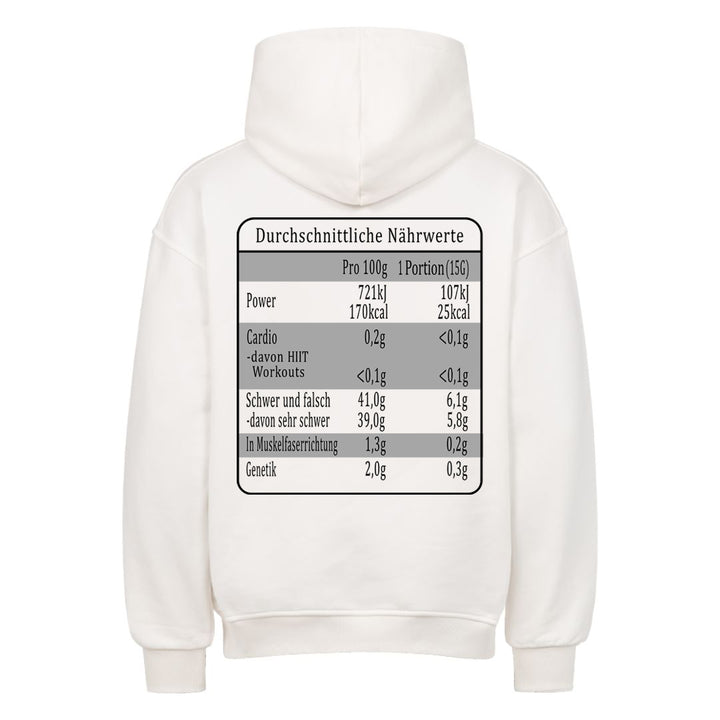 Nährwerte Oversized Hoodie