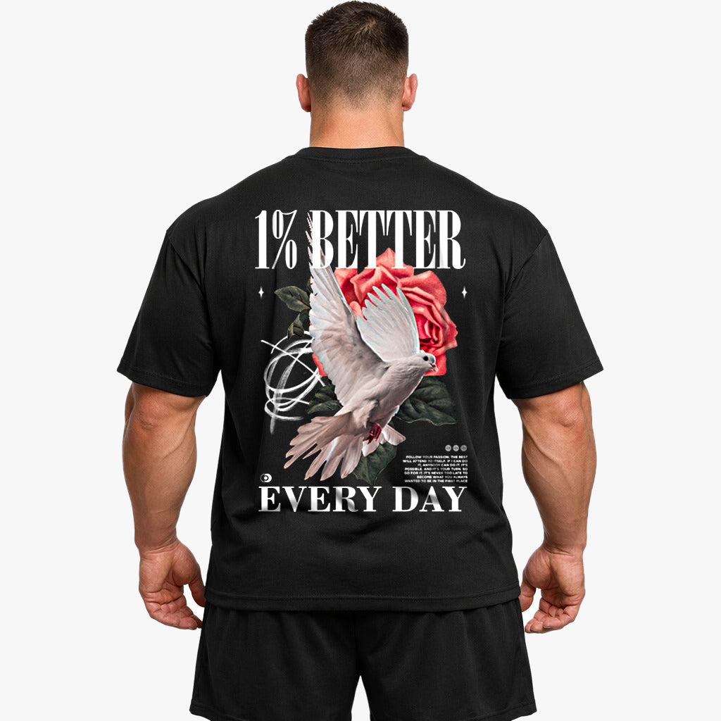 1% Better Oversized (Backprint) Shirt