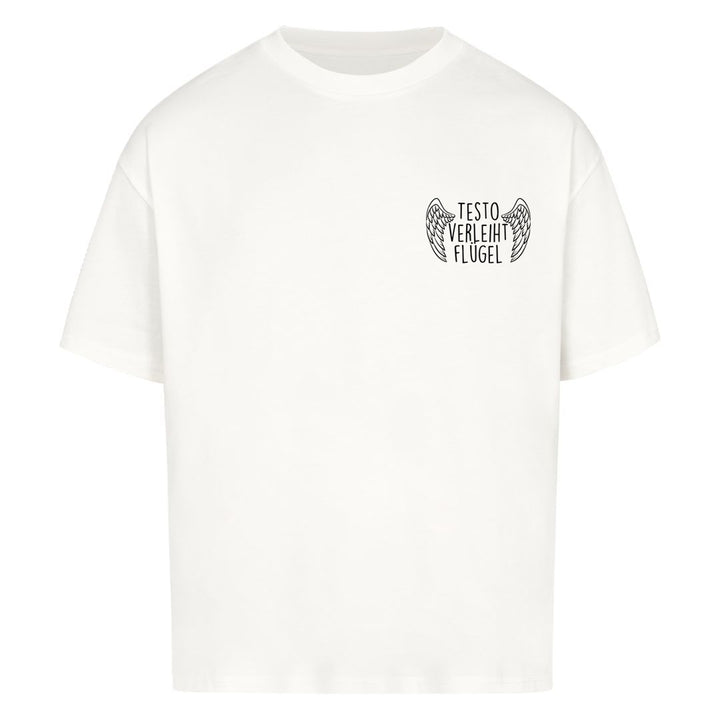 Testo verleiht flügel Oversized Shirt