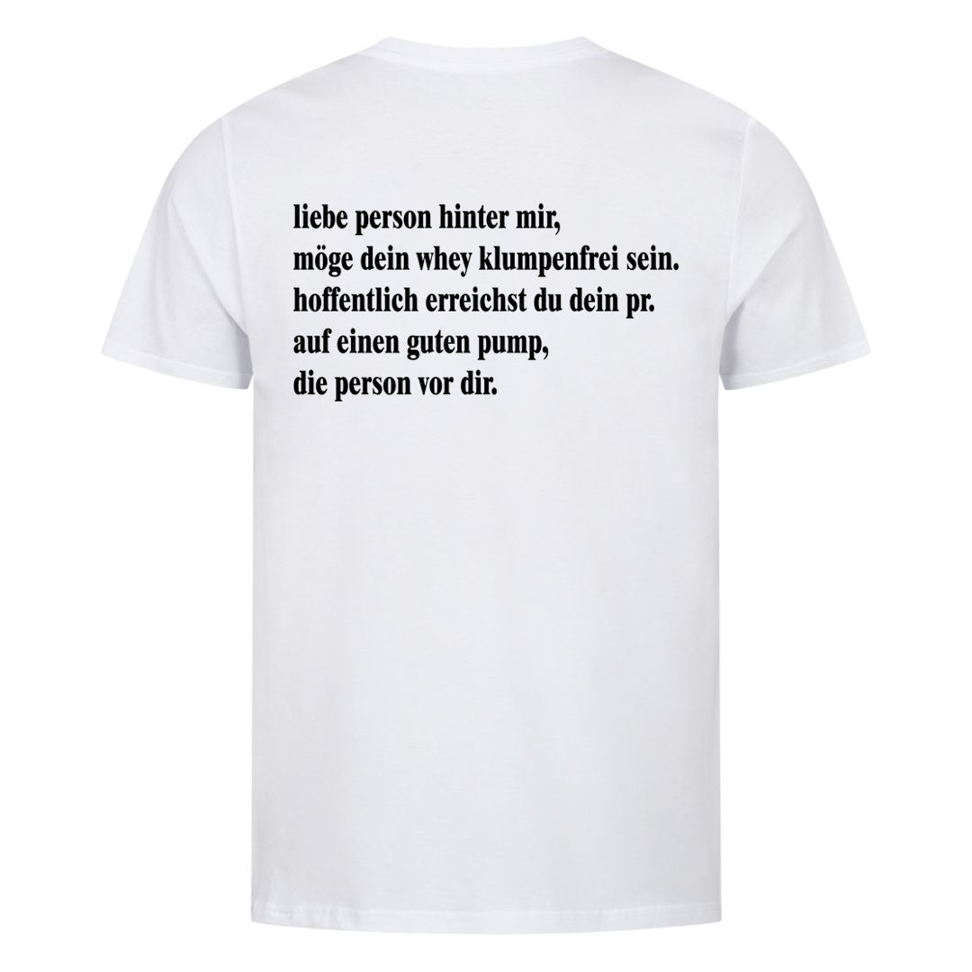 Person hinter mir (Backprint) Shirt