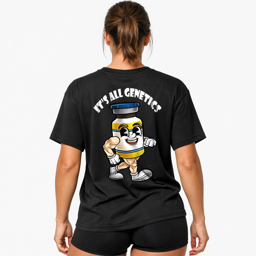 It´s all genetics (Backprint) Oversized Shirt