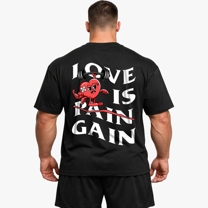 Love is Gain Oversized (rugafdruk) shirt