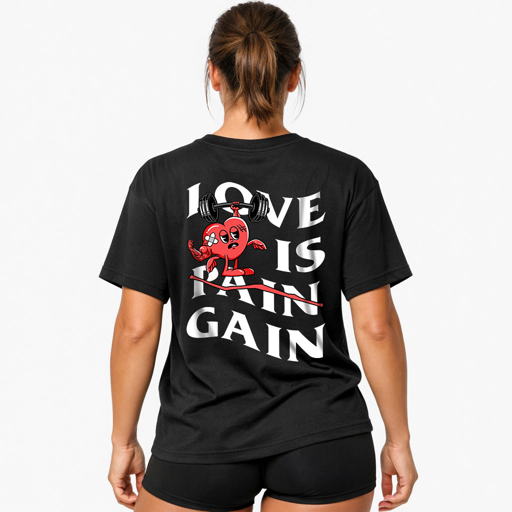 Love is Gain Oversized (rugafdruk) shirt