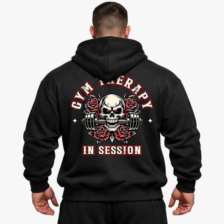 Gym Therapy In Session (Backprint) Oversized Hoodie