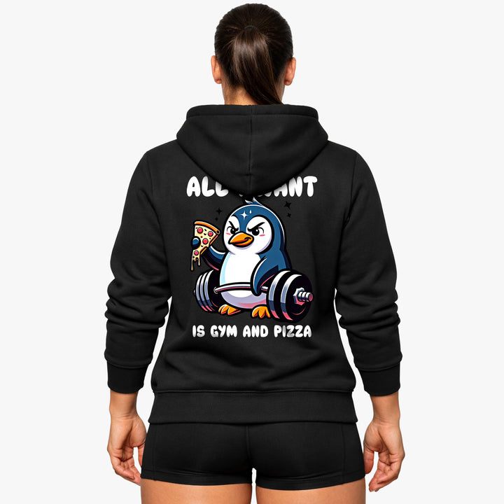 Pizza Penguine (Backprint) Hoodie