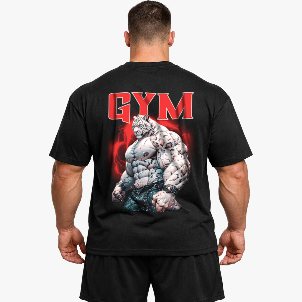 Tiger-Gym (Backprint) Oversized Shirt
