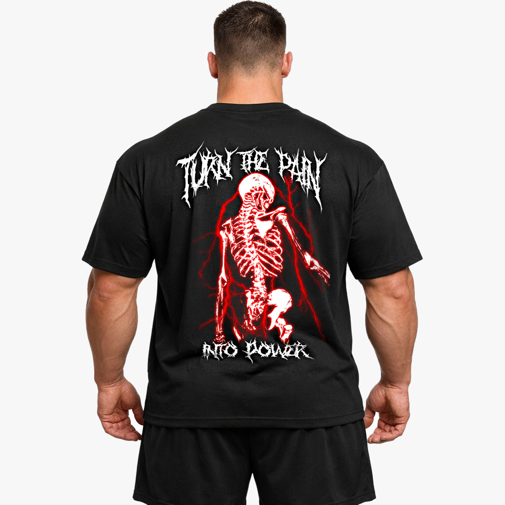 Turn the pain into power (Backprint) Oversize Blast