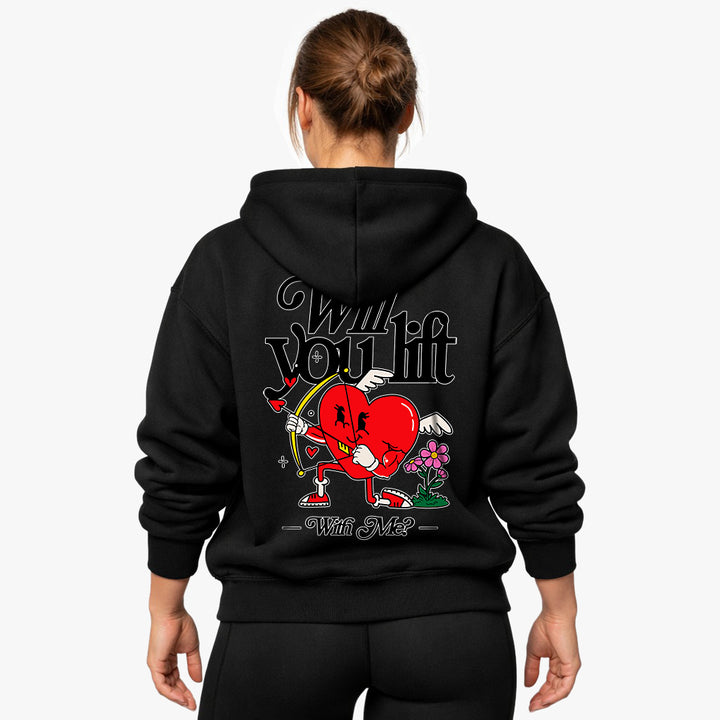 Will you lift with me? Oversized Hoodie