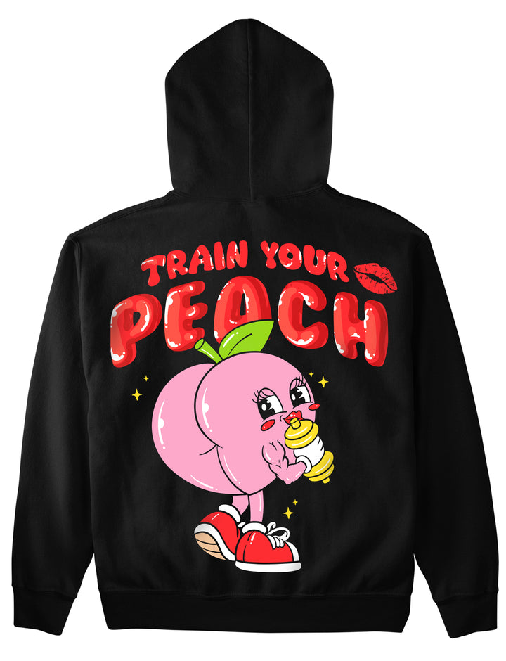 Entraînez votre sweat à capuche Peach (Backprint)