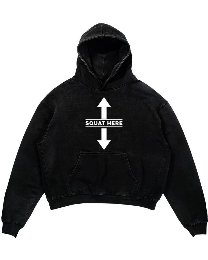 Squat here Oversized Hoodie