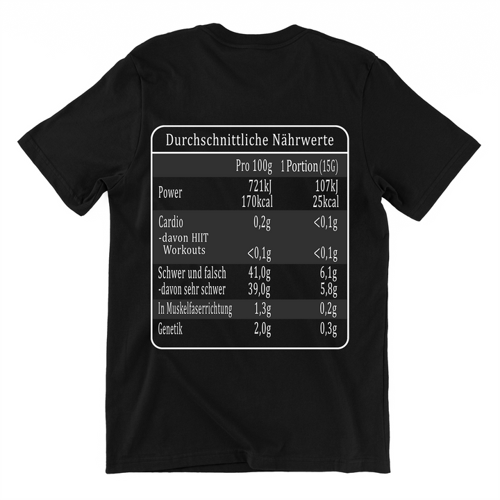 Nährwerte (Backprint) Shirt